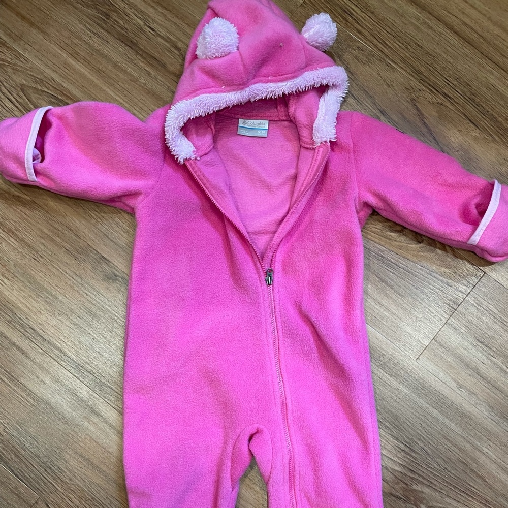 Columbia 12-18 fleece baby coverall